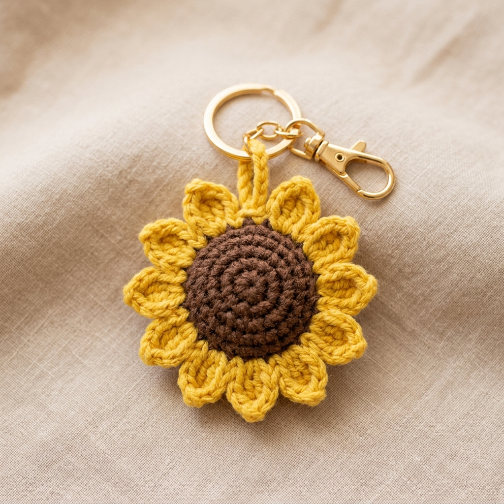 Sunflower Pocket Charm
